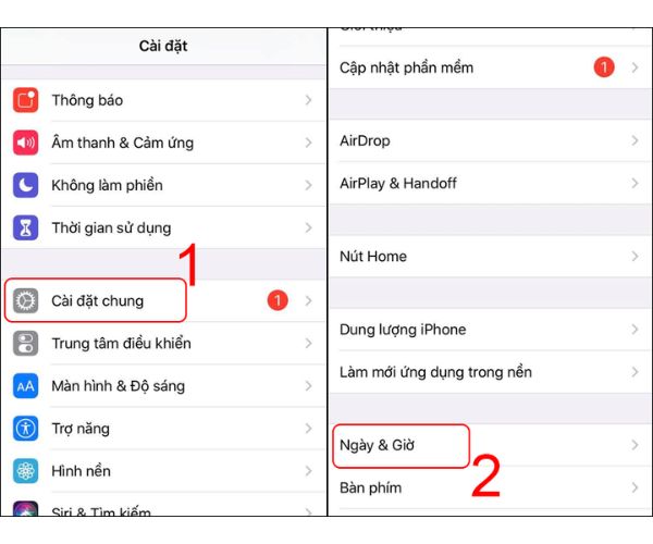 Ngày giờ không chính xác có thể gây ra các vấn đề kết nối